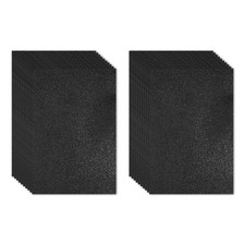 20 Sheets 2mm Glitter Foam Sheet 16x12" Black EVA Paper with Back Adhesive