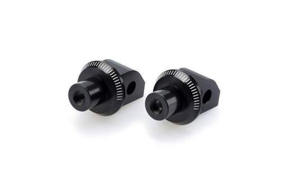 Puig Footpeg Adaptors Rider | Black | Yamaha Tracer 9 2021>Current