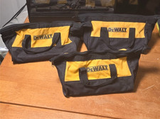 DeWALT 11” Tool Bag Lot of 3 Soft Carry Storage Bags Used
