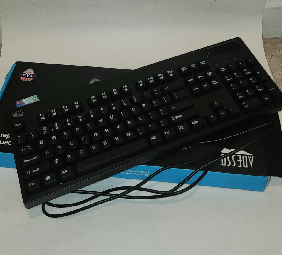 ADESSO Card Reader Keyboard Model (AKB-630SB-TAA) - Image 4 of 4