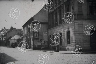 Dia slide Wien Straßenszene Plakate J. Meinl, Ratten Großkampf, März 1941 #38