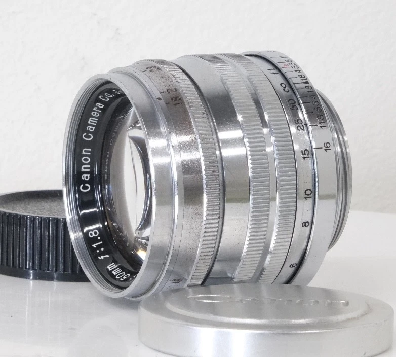 [MINT-]  Canon 50mm f1.8 Silver MF Lens for L39 LTM Leica Screw Mount From JAPAN - image 2 of 4