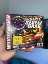 PC MIDNIGHT OUTLAW Illegal Street Drag Nitro Edition VTG / Retro Gaming