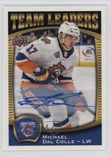 2018-19 Upper Deck AHL Team Leaders Michael Dal Colle #TL-10 Rookie Auto RC