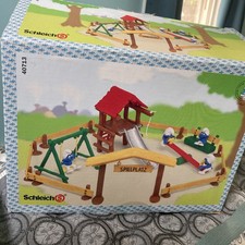 Super Smurf 40713 Playground Playset w box Rare Figure Vintage Schleich