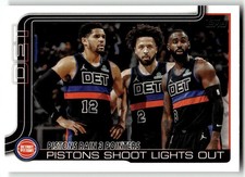 2025-26 Topps Base Pistons Shoot Lights Out Detroit Pistons #279