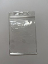 Clear Plastic Badge Holder Pouch with Zip Lock 3 x 4 Inch