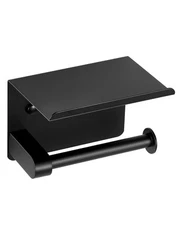 VEVOR Toilet Paper Holder with Shelf Mega Rolls Wall Mounted Toilet Roll Holder