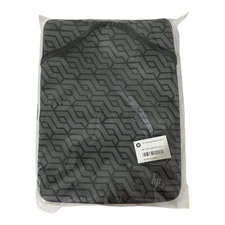 HP L67075-001 14-inch Reversible Black Geometric Design Laptop Sleeve Case NIP