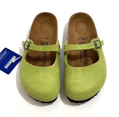 Birkenstock Green Slip-On Clog Birkenstock Wool Clogs Slip on Zermatt Shearling Women main image 2