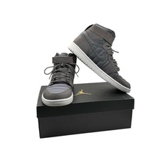 AIR JORDAN 1 High Strap Shoes Dark Grey Men’s Size 12‎ Air Jordan 1 High FlyEase Light Smoke Gray Shoes Shadow  main image 3
