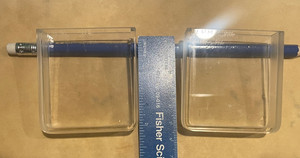 Pair 10 mm x 50 mm Quartz Cuvettes HL