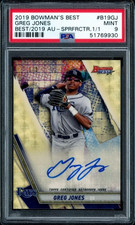 2019 Bowman's Best GREG JONES Best of 2019 1/1 Superfractor Auto - PSA 9