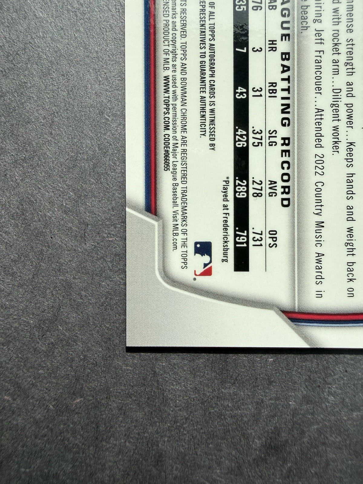 2023 Bowman Chrome Mega Box Brady House Mojo Auto #BCMA-BH Orange Refractor /25 view 10