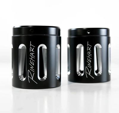 Rinehart Racing schwarz Auspuff 3,5'' Endkappen Spitzen Indian Scout Moto Series Slot