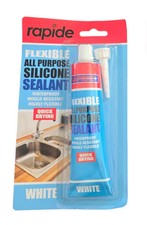 Silicone Sealant White Tube Bathroom Shower Kitchen Sealer Edging Waterproof 80g
