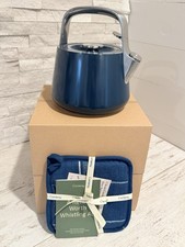 Caraway 2-Quart Whistling Tea Kettle in Navy Blue -Stainless Steel-Non Toxic