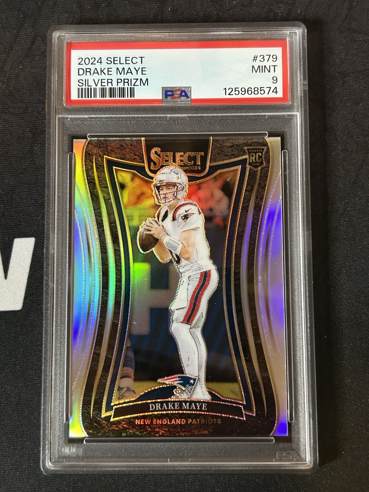 2024 Panini Select - Suite Level Drake Maye #379 Silver Prizm (RC) PSA 9