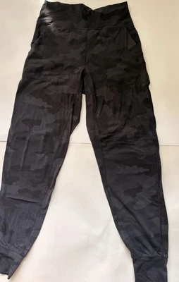 Lululemon Align Jogginghose hoher Bund Camouflage-Druck Damen schwarz grau Größe 6 - Bild 1 von 4