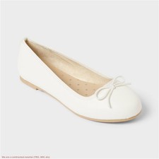 Girls' Diana Slip-On Ballet Flats - Cat  Jack White 4 SEE DEAL  
