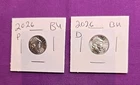 2026 P & D Emerging Liberty Dimes "BU"  In Coin Flips! **FREE SHIPPING**#wj580