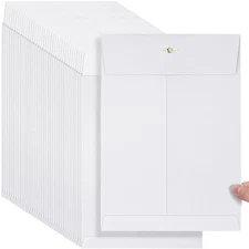 50 Pcs Manilla Envelopes Clasp Kraft Catalog with Closure for Storing Mailing...