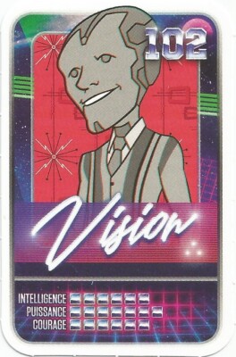 MARVEL CARD. SUPERHELDEN. LECLERC 2021. ERWECKE DEINE MACHT. VISION Nr. 102