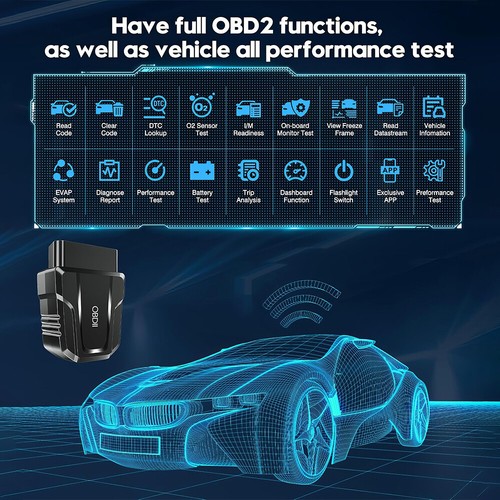 OBD2 Scanner Reader Bluetooth Wireless Auto Diagnostic Scan Tool for iOS Android - Picture 11 of 20