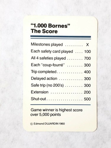 Mille Bornes French Auto Race Card Game Replacements -1982 - You Choose! - Picture 25 of 26