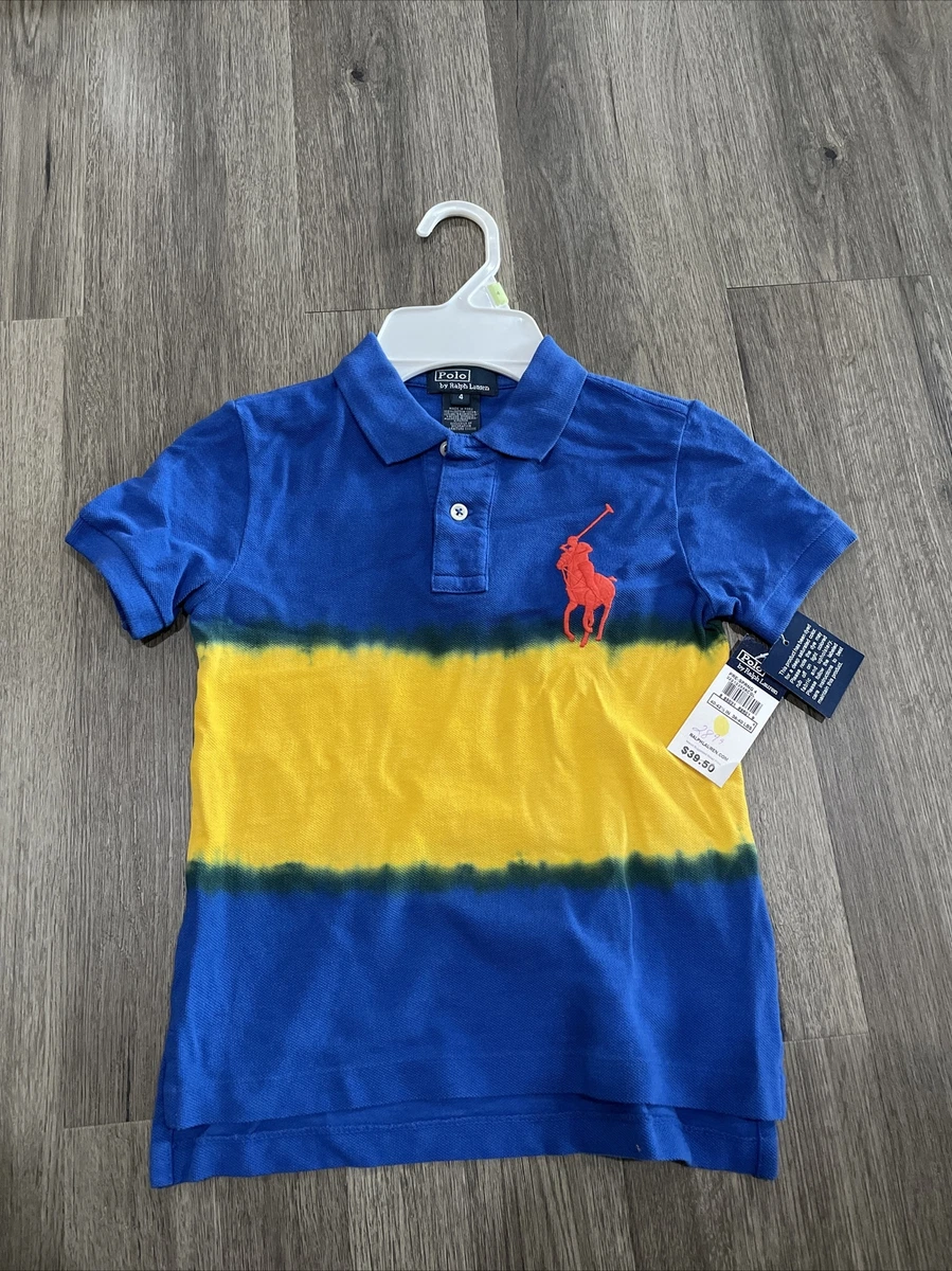 Boys yellow hotsell polo shirt