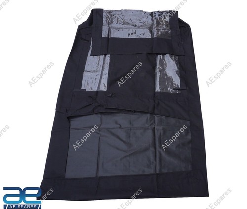 Stitched Soft Top Denim Black For Mahindra Roxor Thar CRDe S2u - Picture 7 of 10
