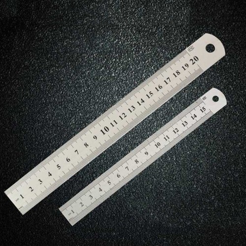 2pcs Machinist Engineer Ruler Set Stainless Steel Metal Rulers 12 Inch - Picture 11 of 12