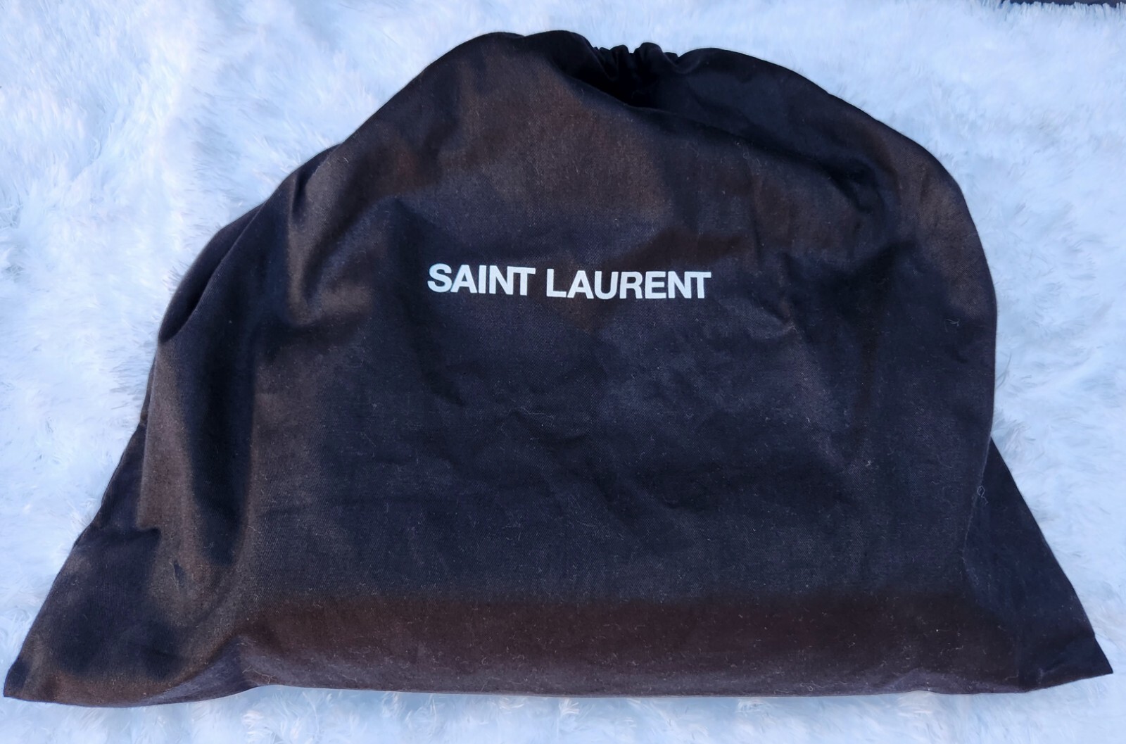 Borsa monografica Saint Laurent YSL pelle di vitello coccodrillo in rilievo medio West Hollywood