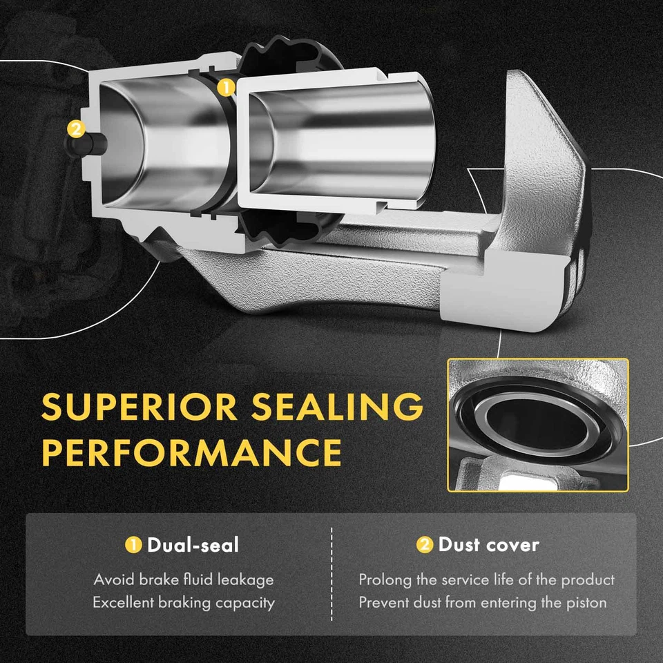 Суппорт переднего дискового тормоза A-Premium 2x для Dodge Charger Coronet Plymouth Scamp - Изображение 3 из 4