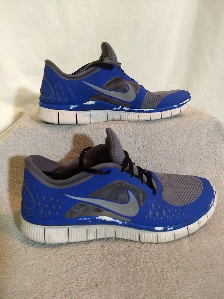 Nike Men's Free Run 3 Game Royal Cool Gray Size 10 Sneakers JR52-12