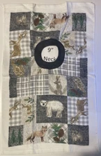 Bib 9" Neck Pull Over Head T-Shirt Special Needs Drool Cotton towel woodland