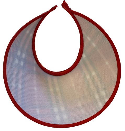 Cappello cappello cappello a quadretti visiera donna tesa larga protezione solare motivo a quadretti - Foto 3 di 13
