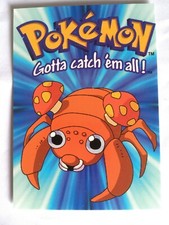 POKEMON CHROME CARD N°46 "PARAS" SANTIZO EDITORES TOPPS NEW MINT 1999