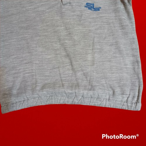 INTROVABILE VINTAGE WORKWEAR HOODED TRACKTOP SPICA LODGE ORIGINAL LOGO GRIGIA - Picture 5 of 6