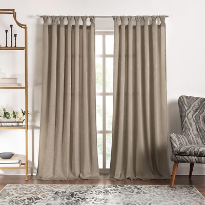 Peri Tulip Tab Top Window Curtain Panel - 52 Width, 84 Length, 3.5 Inch Opening