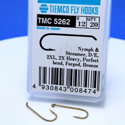 TIEMCO TMC 5262 Goldkopf Nymphen #16  #14  #12  #10 #8 Haken Original Japan 