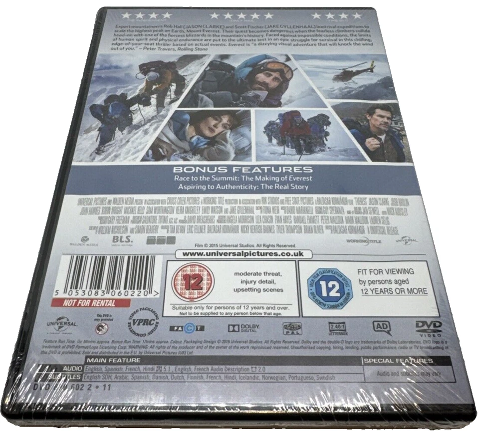 Everest DVD New and Sealed - Image 2 of 2