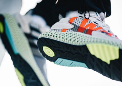 🔥 Adidas ZX 4000 4D I Want I Can Grey Size 14 gray white green
