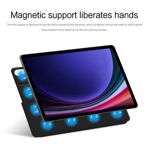 HUWEI Magnetic Case For Samsung Galaxy Tab S9 FE S7 S8 Plus S9FE S7FE S9+ S8+ S8 - Photo 6 sur 90