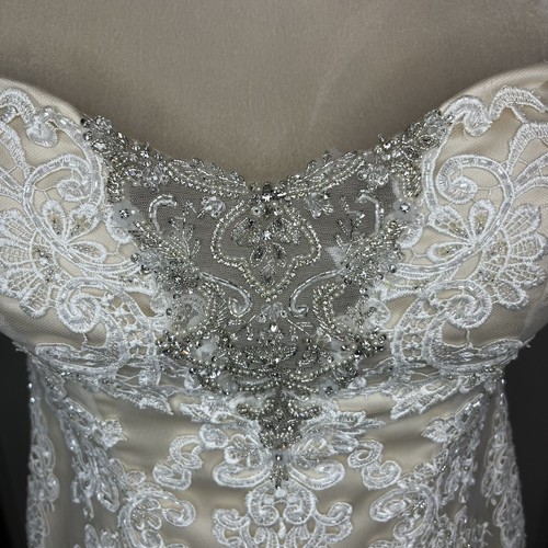 Casablanca Bridal Gown Lotus In Champagne / Ivory/ Silver Size 18 Style 2242 - Picture 8 of 22