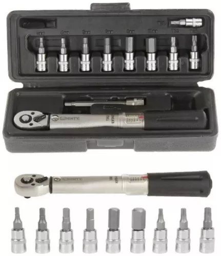 Mighty Drehmomentschlüssel 1/4" Verstellbar von 2 - 24 Nm incl. 10 Bits