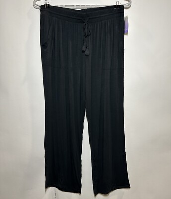 Women's Plus Size Beautifully Soft Pajama Pants - Stars Above Black  1X