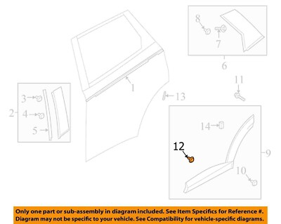Mazda OEM 2020 CX-30 Fender Exterior Wheel Opening Fasteners