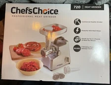 Chef'sChoice Model 720 Professional Large Capacity Meat Grinder, Stainless Steel