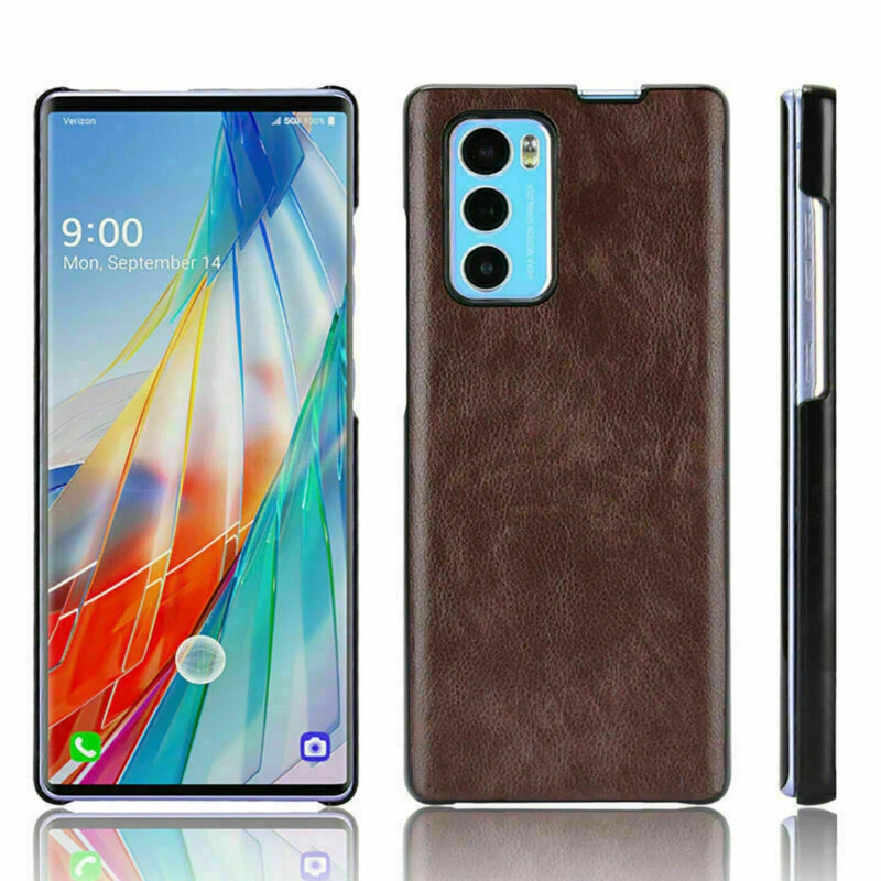 Phone Case Solid Color Back Cover Wear-resistant Retro Shell for LG Wing 5G